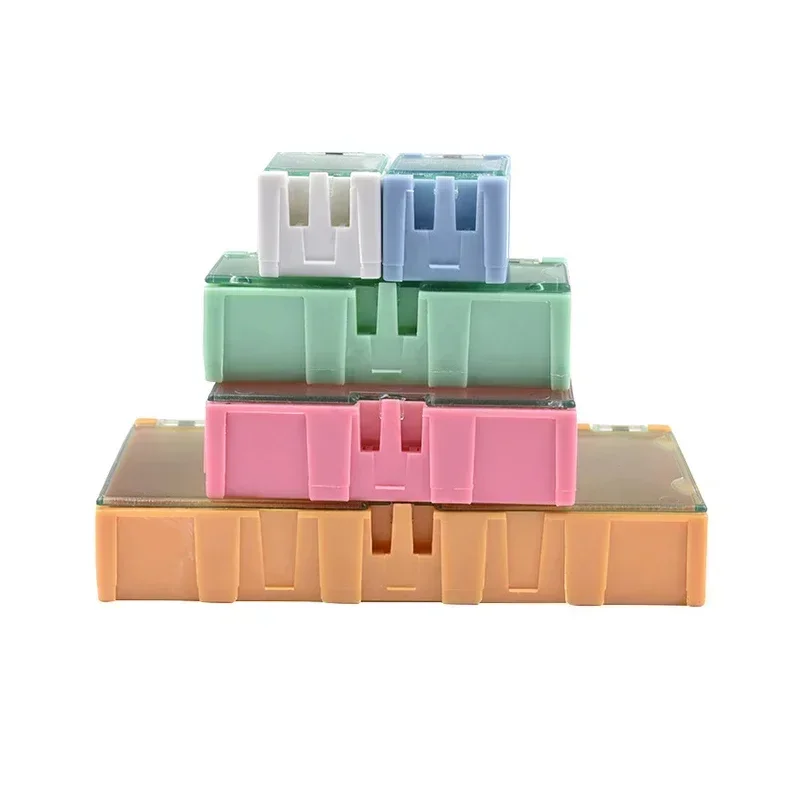 1-10pcs Mini Storage Box IC Electronic Component Container Case SMD Element Parts Boxes Resistance Capacitance Storage Cases