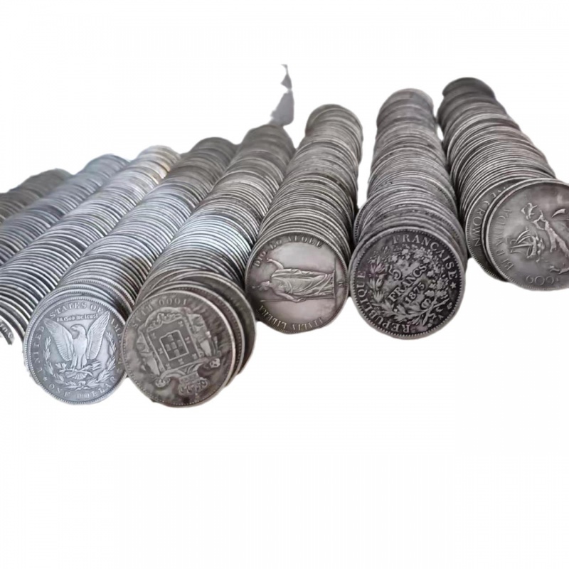 Clearance Sale Foreign Silver Coins Full Set80No Repeated Silver Coins Can Be Blown to Collect Old Coins Wholesale