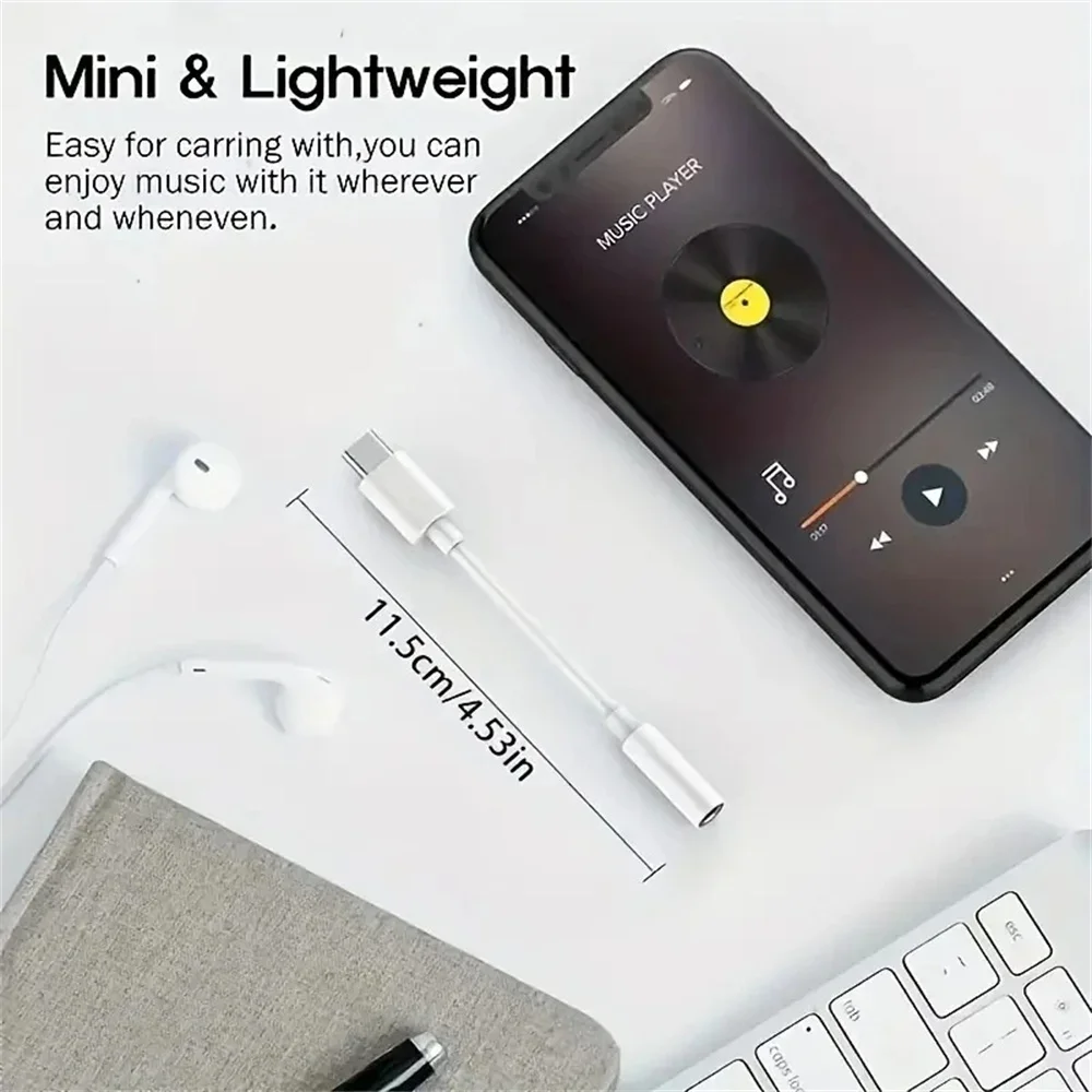 ヘッドフォンコネクタアダプタ Huawei 社メイト 30 P30 Xiaomi Android 電話 USB タイプ C から 3.5 ミリメートルイヤホンジャックオーディオケーブルアダプタ