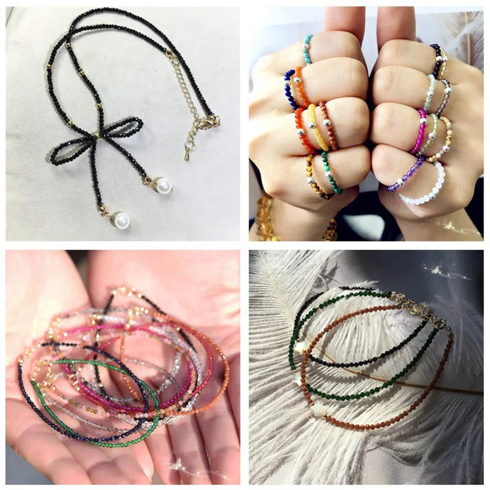 0.3/0.4/0.45/0.5/0.6Mm Thép Không Gỉ 7 Dây Vòng Tay Mắt Hổ Nylon Bọc Chiếu Trúc Hạt dây Dây Cho Tự Làm Vòng Tay Thủ Công Trang Sức Làm