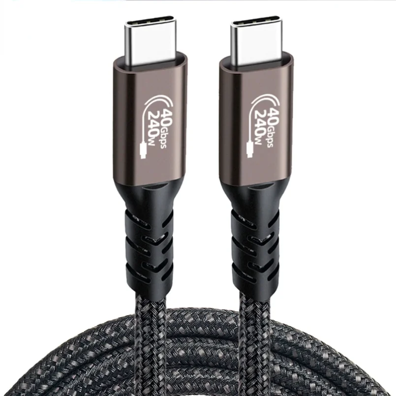 USB4 Kabel Thunderbolt 3/4 40 Gbit/s USB C 4K Videokabel PD240W Schnellladegerät für M1 MacBook Pro Festplatte USB4.0 Gen3 Datenkabel