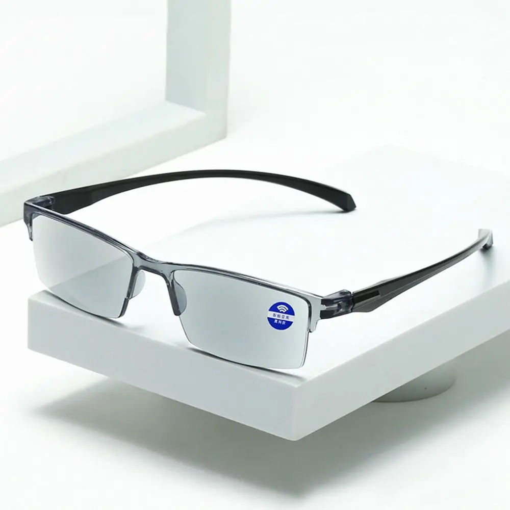 Nuevas gafas de lectura antirayos azules, gafas de lectura inteligentes con Zoom automático, potencia de enfoque automático + 1,0(100) ~ +7.0(700), media montura Unisex