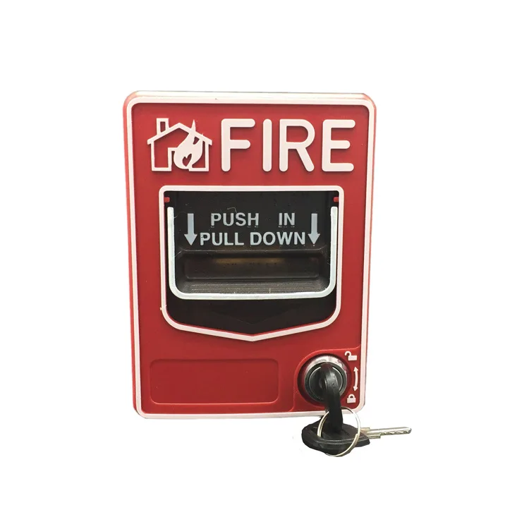 SB116 Fire Alarm System Conventional Manual Call Point button station Fire Push In Pull Down Emergency Alarm