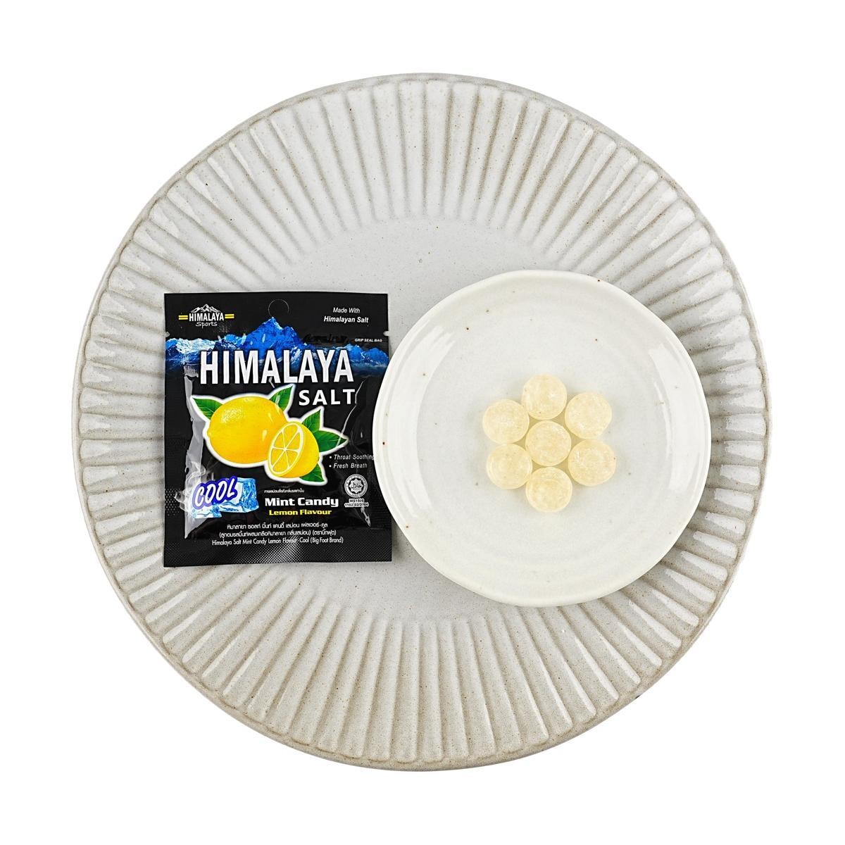 [10Packs] BIG FOOT Himalaya Salt Lemon Mint Candy, 0.53 oz*10Packs