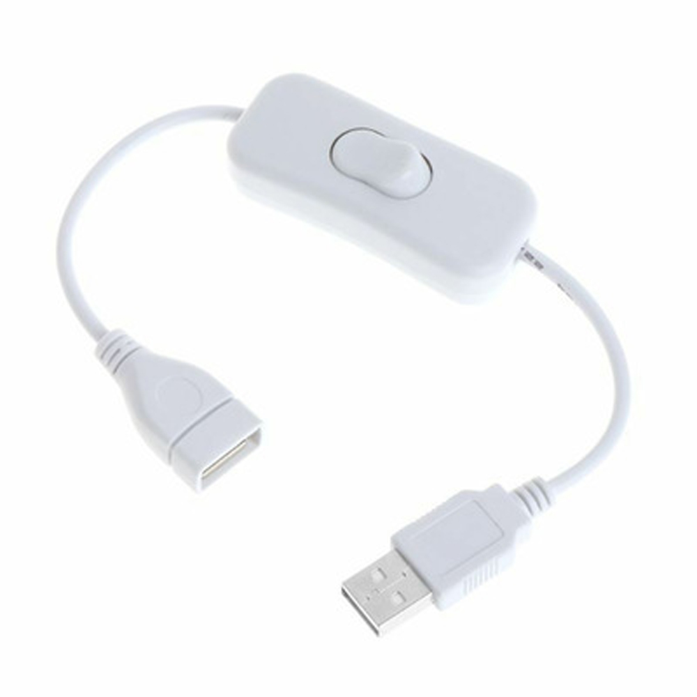 Cable de extensión de interruptor USB de 28cm, compatible con transmisión de datos y fuente de alimentación con interruptor de encendido/apagado para tiras LED, dispositivos USB
