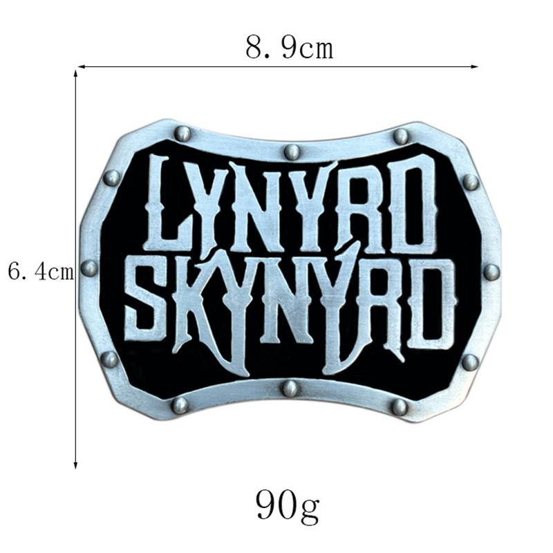 Gürtelschnalle mit englischem Buchstaben für Rockmusik
