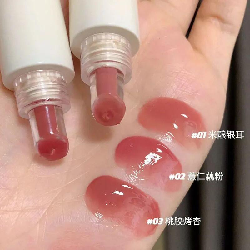 TATIBEAUTY Lip Jelly Essence Batom hidratante Lip Gloss Lip Gloss Espelho Lip Gloss Batom Tender Pink Student Maquiagem