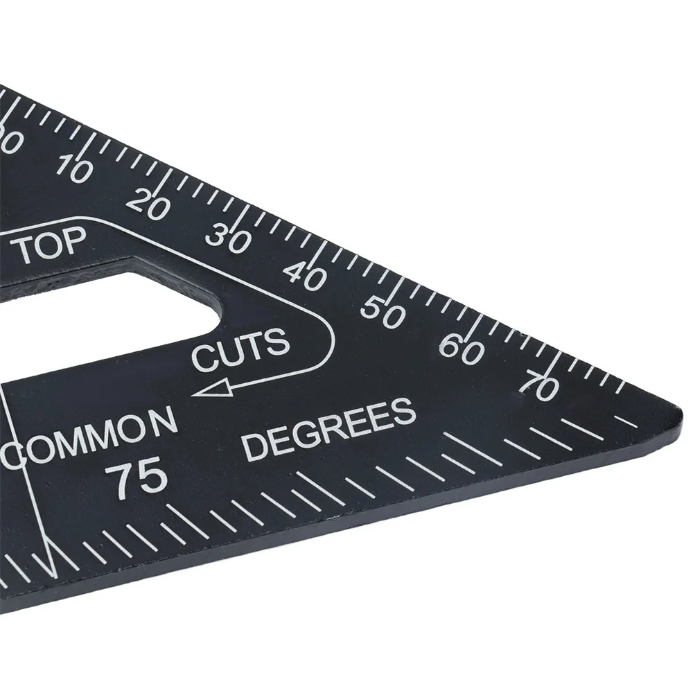 90°Triangle Carpenter Square Ruler 7 Inch High Precision Speed ​​Square Angle Metric ProtractorWood Working Tool Triangle Ruler
