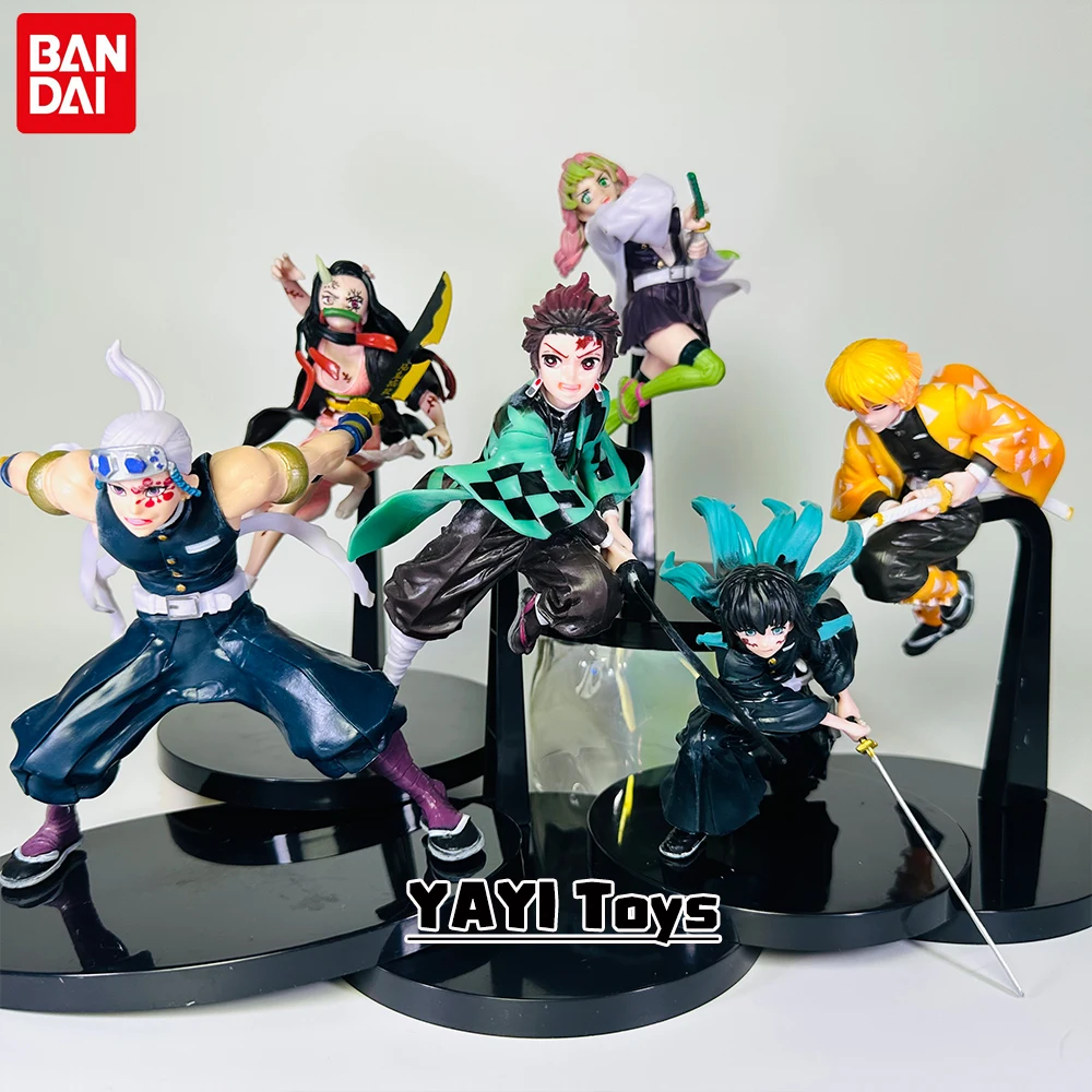Anime quente demon slayer figura tanjirou agatsuma zenitsu kyoujurou anime modelo figura de ação pvc coleção brinquedo para crianças presente