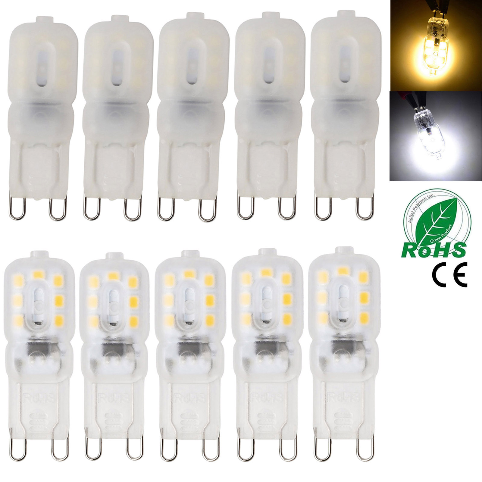 10 x dimmbare Mini-LED-Lampe G9, 4 W, 7 W, 14 LEDs, 22 LEDs, Lampada 110 V, 220 V, hohe helle SMD 2835 Bombillas-LED-Lampe, ersetzt 40 W Halogen
