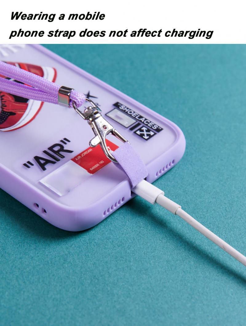 NEW Adjustable Phone Lanyard Detachable Neck Cord Lanyard Strap Carabiner Compatible Pendant With Card For Mobile Key Fob Colors