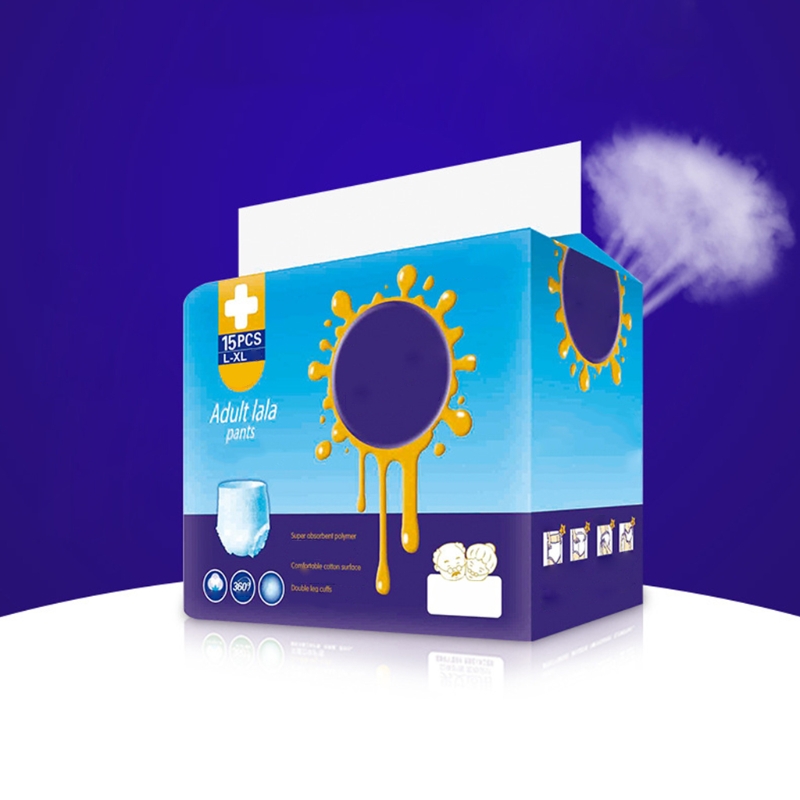 Pañal desechable para adultos, ropa interior para ancianos, 15 piezas