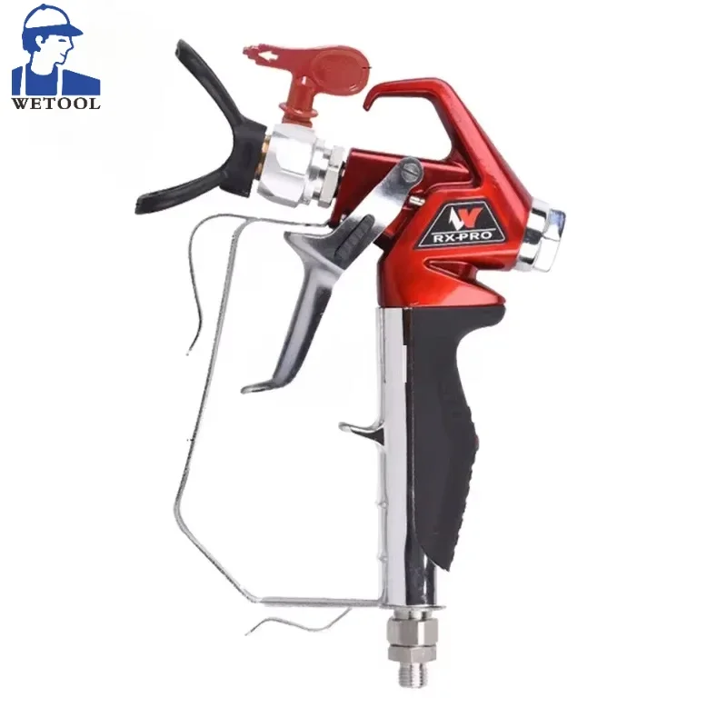 Pistola pulverizadora de pintura sin aire de alta presión Wetool RX-Pro Red Series 538020 con punta 517 y protector 0538020