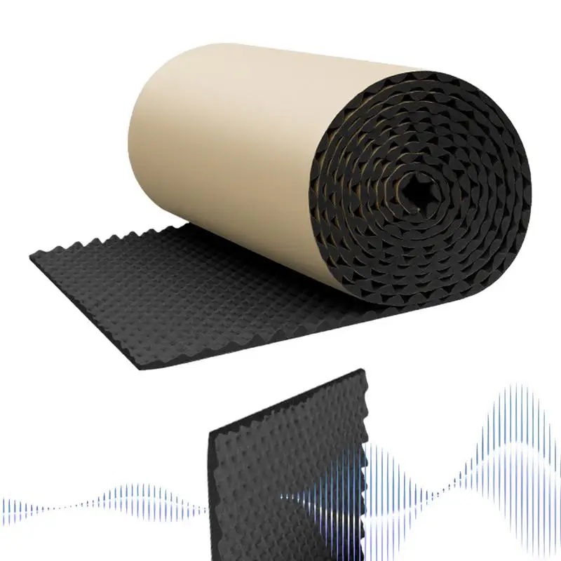 แผงดูดซับเสียงแผ่นเสียงแผงอะคูสติก Self Adhesive Acoustic Barrier สําหรับสตูดิโอรถยนต์กันน้ํา Sound Proof Padding