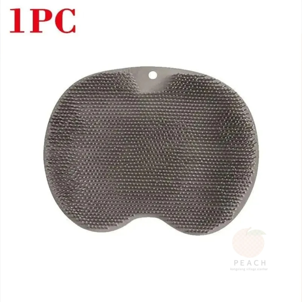 "Esfoliante Doccia Massaggio Raschietto Bagno Tappetino da bagno antiscivolo Spazzola per massaggio alla schiena Lavaggio dei piedi in silicone Pulizia del corpo Strumento da bagno