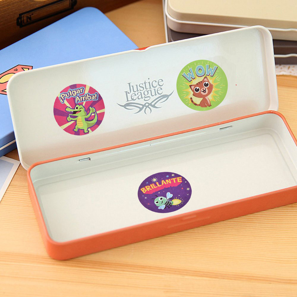 100-500 шт., детские наклейки с животными