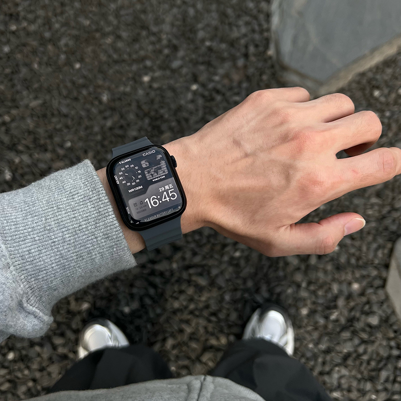 Correa oceánica para Apple Watch 10 9 8 7 Ultra Band 46mm 45mm 49mm 44mm 41/42mm pulsera deportiva magnética de silicona iWatch Series se 6