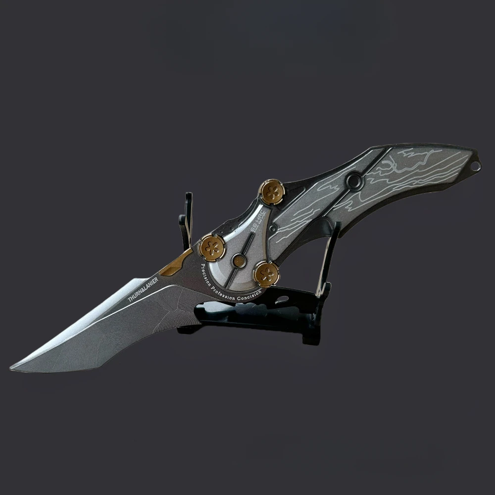 22CM Delta Force Game Peripherals Mercy Knife Not Folding Style Metal Weapon Model Outdoor Trainning Knife Melee Sword Toy Gifts