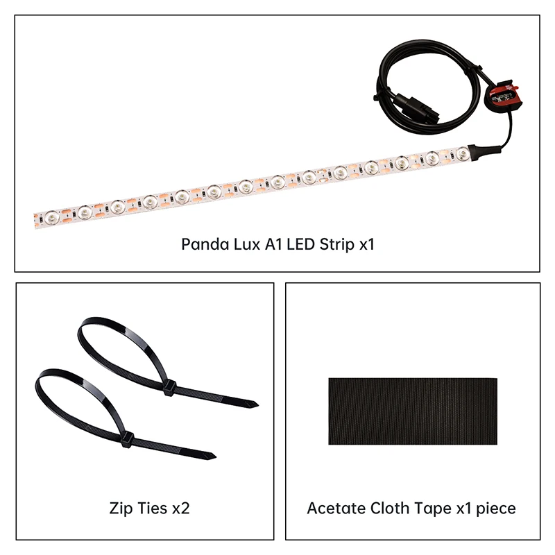 BIGTREETECH Panda Lux LED Light Bar Upgrade Kit High Brightness Lighting Magnetic Install for Bambulab P1/X1 3D printer Parts