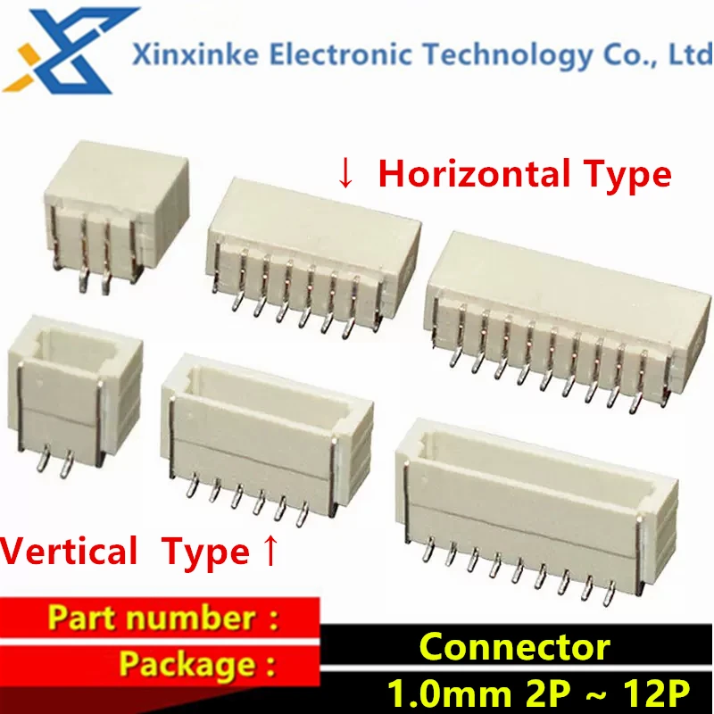 20ชิ้น SH1.0mm แนวนอนชนิดหมุดหัวแพทช์เชื่อมต่อ1.0มม. 2/3/4/5/6/8/9/10P 11P 12P ขั้วต่อหลอดไฟ LED ที่อยู่อาศัยแนวตั้ง
