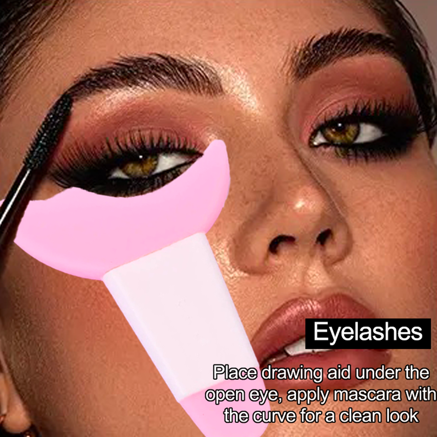 Outil de pochoir pour eye-liner en silicone – Guide de maquillage pour les yeux ailé, réutilisable, facile pour les débutants, certifié, adapté au bricolage, sans danger pour la peau, unisexe