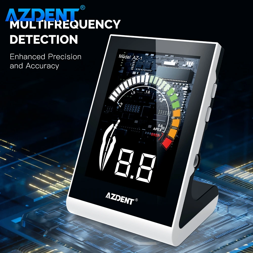 AZDENT Dental Endo Apex Locator Root Canal Apex Location Periodontics Measurement Measuring Equipment New Color Display Dentists