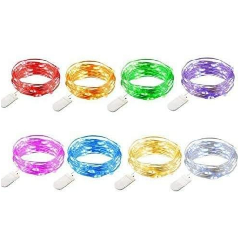 2 м 20 светодиодных гирлянд на батарейках, мини-светяжки из медной проволоки для свадьбы в помещении и на открытом воздухе