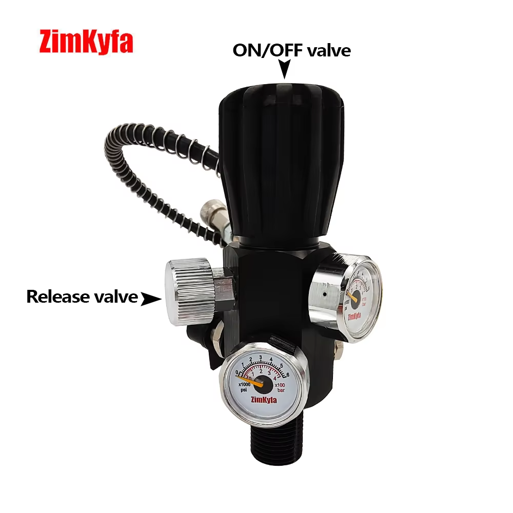 HPA High Pressure Air Tank Charging Valve 300Bar Filling Station Cylinder Tank Refill Adapter Adaptor With 5/8-18UNF Thread