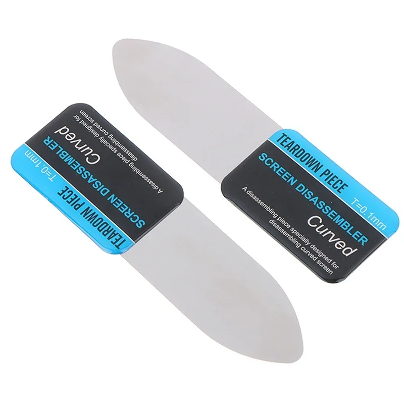 1 pezzo di schermo LCD curvo per telefono cellulare Spudger apertura strumenti per carte di leva telefono cellulare flessibile ultra sottile smontare metallo in acciaio