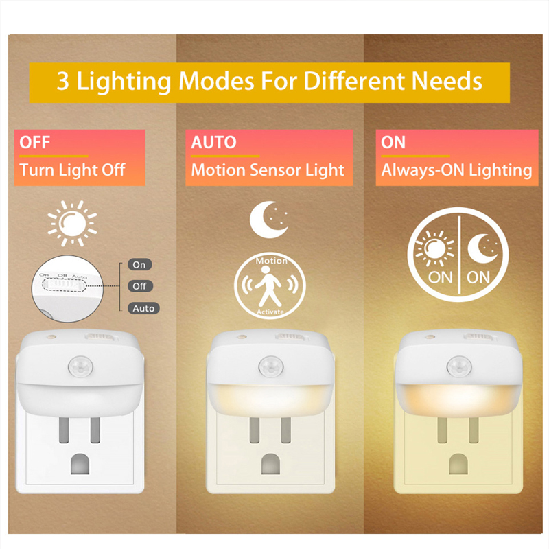Luce notturna a LED Spina europea con sensore di movimento intelligente Lampada da parete 220V per corridoio domestico WC Corridoio Scala Cucina Camera da letto Lampada da notte