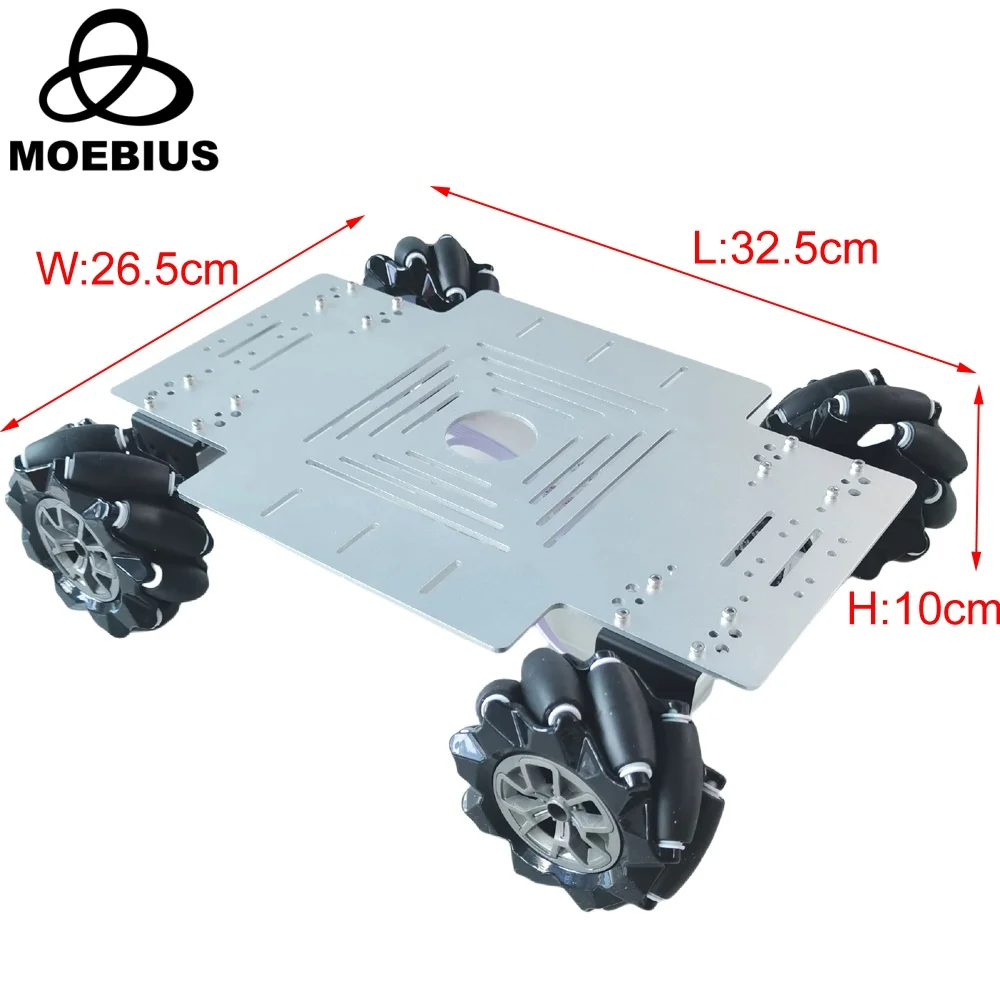 25 kg Last 4WD Mecanum Wheel Robot Car Kit mit DC 12 V Encoder Motor für Arduino ROS Roboterarm Chassis DIY Spielzeug Teile