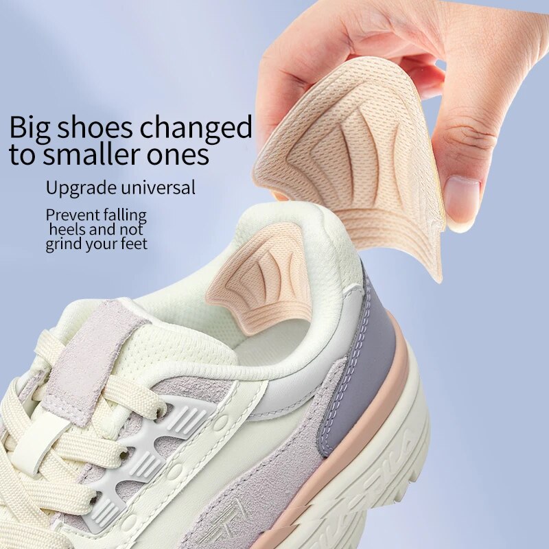 Semelles intérieures anti-usure pour chaussures de sport pour hommes et femmes, coussinets de pieds, protecteur de talons, inserts d'autocollants, taille réglable, 4 paires