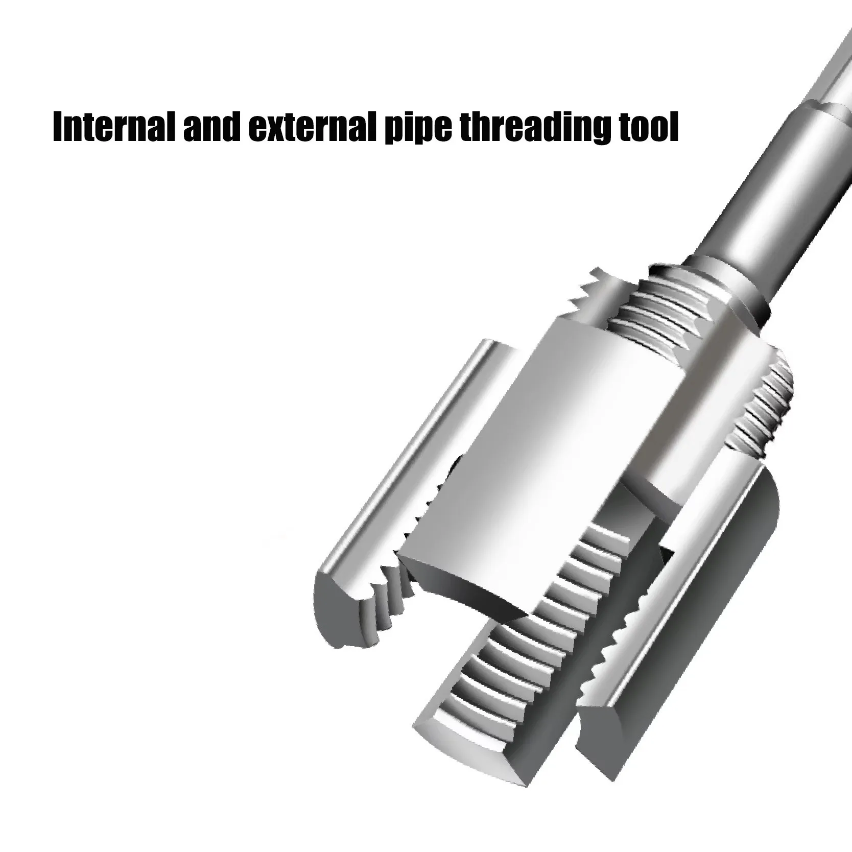 PPR/PVC Water Pipe Threader 20MM/25MM Tapping Tool Internal Thread External Thread Integrated Die Water Pipe Wire Opener