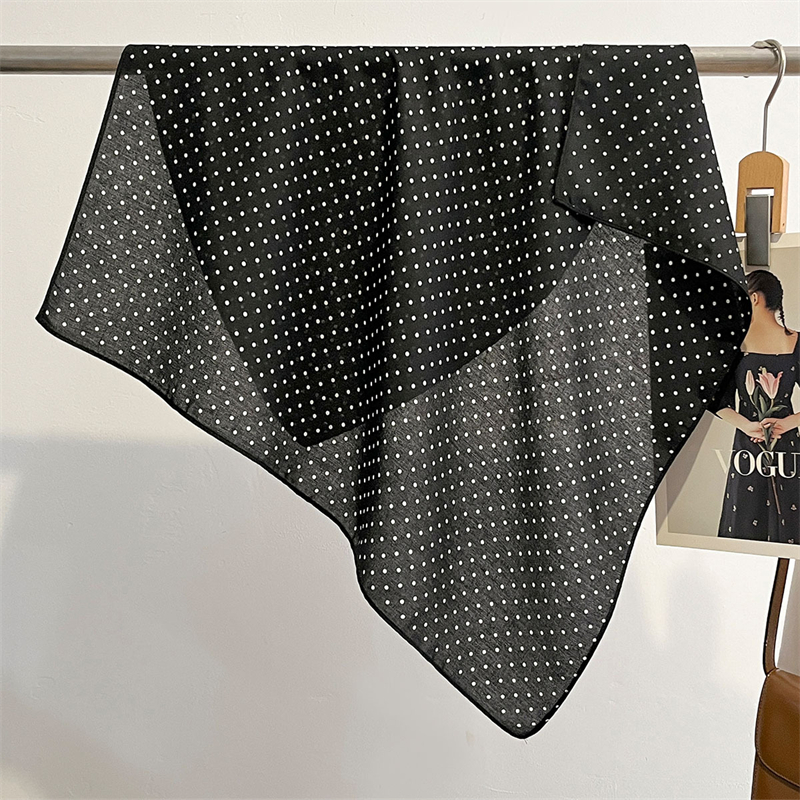 Czysta bawełna szalik damski kwadratowy chustka na szyję damskie szaliki do włosów projekt drukowana chustka na głowę moda dziewczyna szaliki 2023 nowość