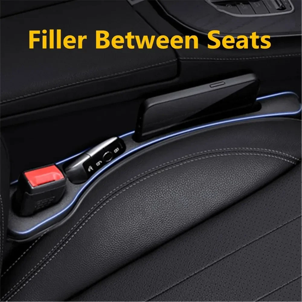 2PCS Auto Sitz Lücke Füllstoff Zwischen Sitze Konsole Organizer Sitz Spalt Lagerung Box Tasche Dekoration Innen Auto Zubehör