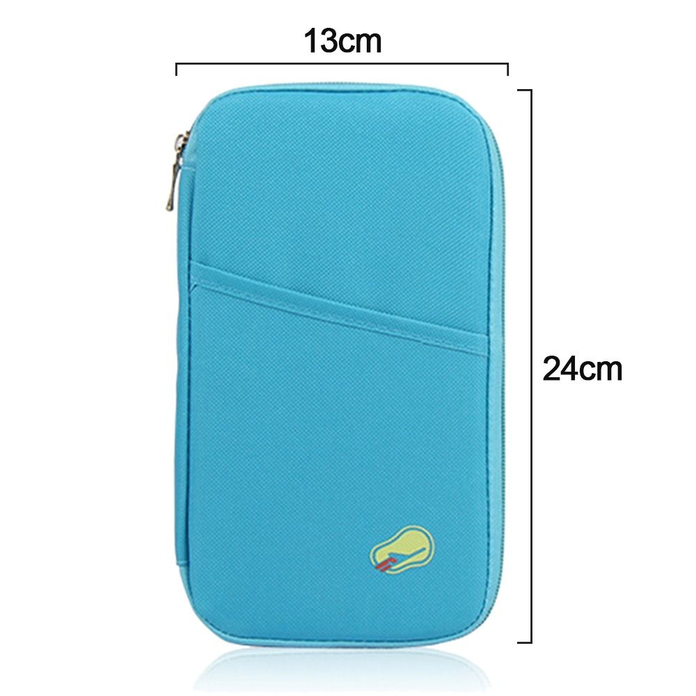 Travel Accessories Zipped Case Purse, Wallet Bag, Travel Organizer, Credit Card Storage, Passaporte, Document, Tickets Holder