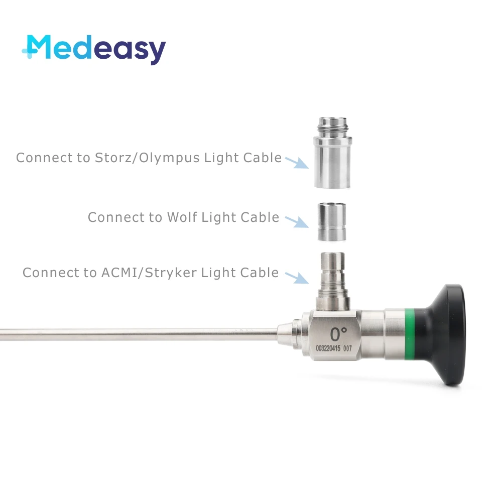 Cứng Cáp Camera Nội Soi 4Mm Tiết Niệu Cystoscope 2.7Mm 6Mm 8Mm Tai Mũi Họng Camera Nội Soi 0 30 70 90 Độ Camera Nội Soi