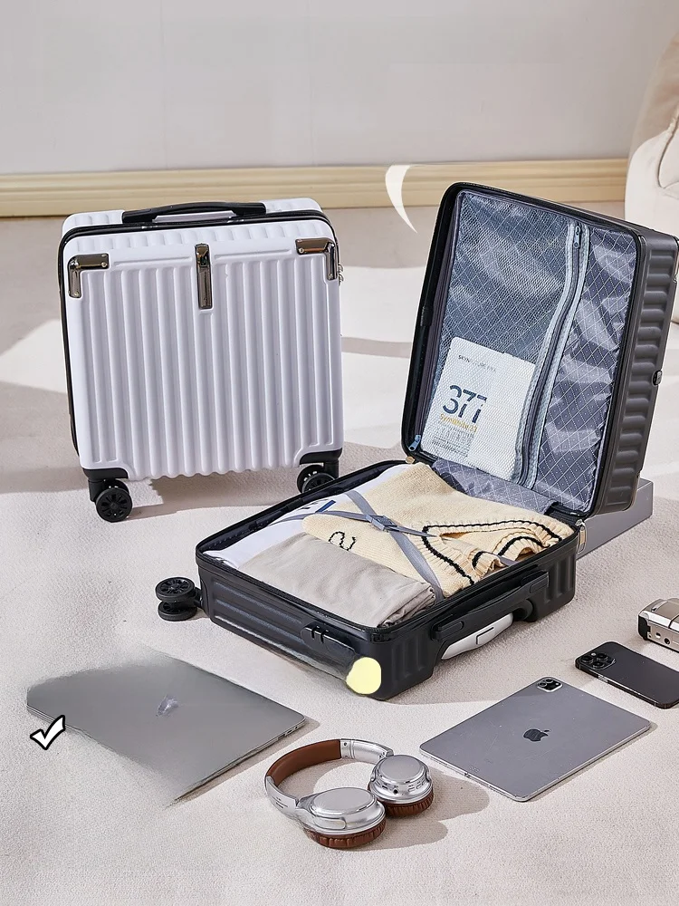 Mala de Viagem Portátil de 8 Polegadas, Pequena e Leve, para Homens e Mulheres, Fácil de Transportar, Material io com Fec...
