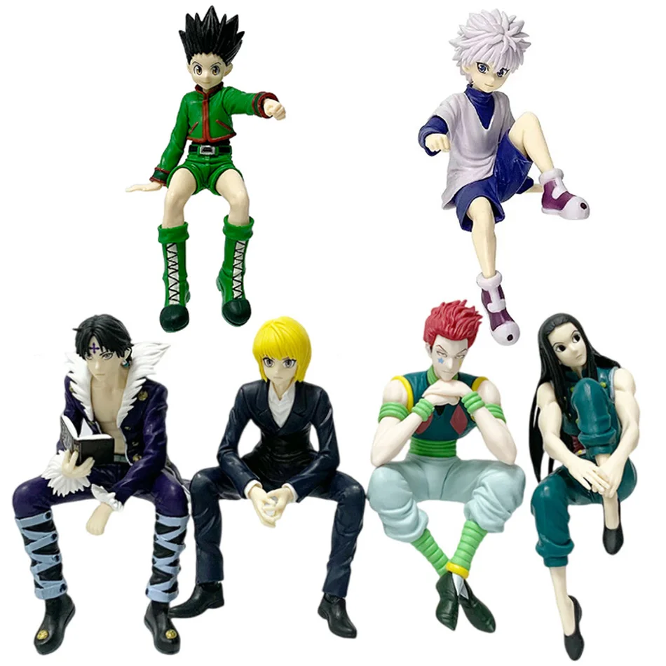 11,5-14 cm Hunter×Hunter Anime Figur Kurapika Action Figur Chrollo Illumi Hisoka Figur Sammlung Nudel Stopper Modell Spielzeug