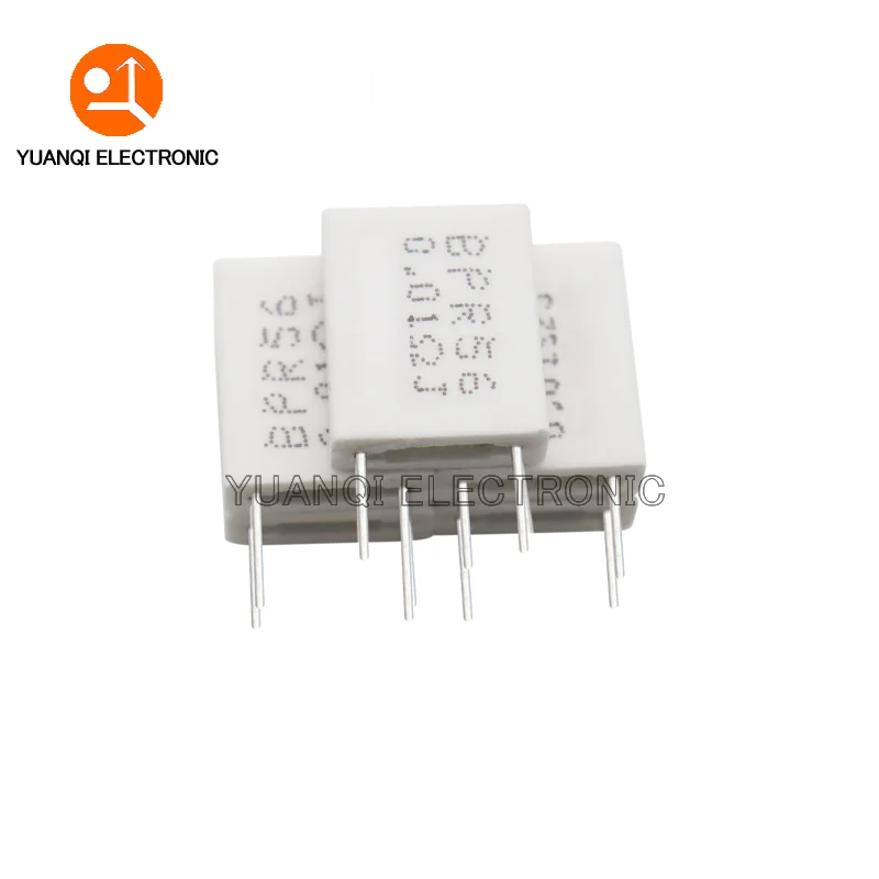 10 Uds BPR56 5W resistencia de cemento no inductivo 0.01R 0.02R 0.05R 0.12R 0.15R 0.2R 0.22R 0.47R 0,1 0,15 0,22 0,25 0,33 0,5 ohm