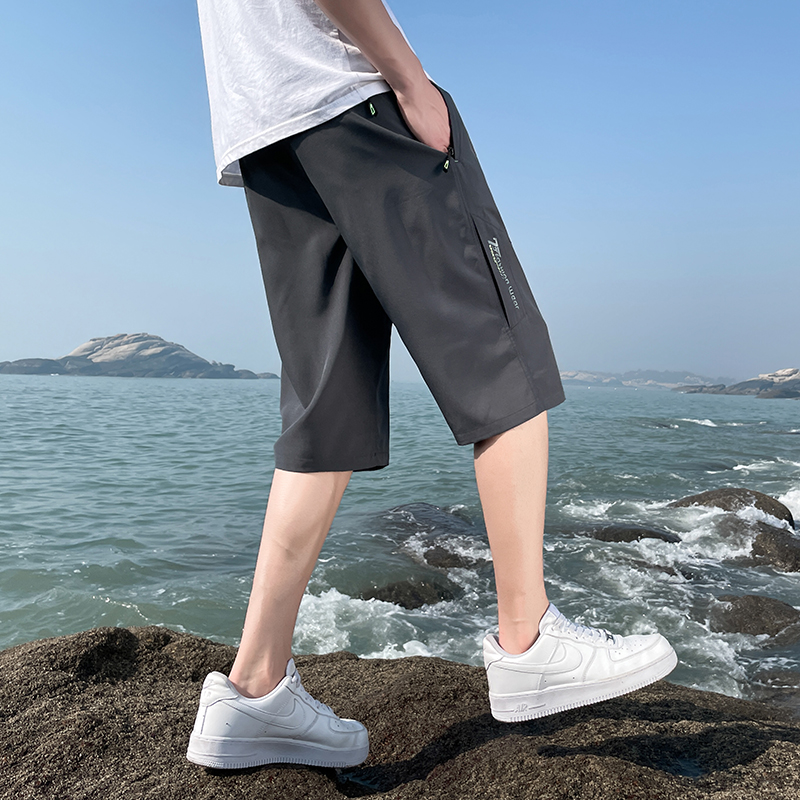 Kuitlengte Lange herenshorts Zomerstrand Elastisch Bermuda Heren Lichtgewicht Stretch Groot formaat Plus Groot 8XL Ritszak Capri 7XL