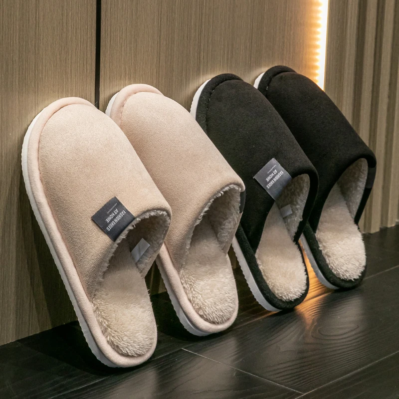 Neue Trend Winter Paar Innen Nicht-slip Für Männer Frauen Flip-Flops Warme Hausschuhe Hause Rutschen Casual schlafzimmer Weichen komfort Schuhe
