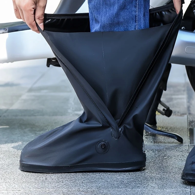 Verdicken Hohe Rohr Outdoor Camping Wasserdichte Schuhe Wiederverwendbare Motorrad Radfahren Fahrrad Regen Boot Schuhe Abdeckungen Regendicht Schuhe Abdeckung