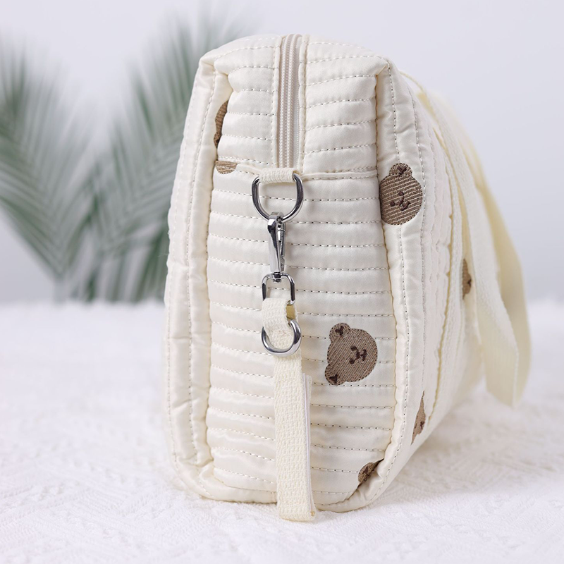 Pangdube 36*12*24cm saco de fraldas do bebê mamãe bolsa de ombro bordado acolchoado saco da mãe para carrinho bolsas para coisas do bebê