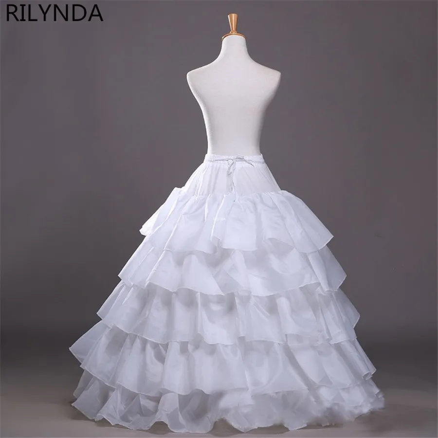 Gonna a cerchio a forma intera 5 strati di volant Abito da ballo Sottogonna Sottogonna Slip per abito da sposa Vita regolabile
