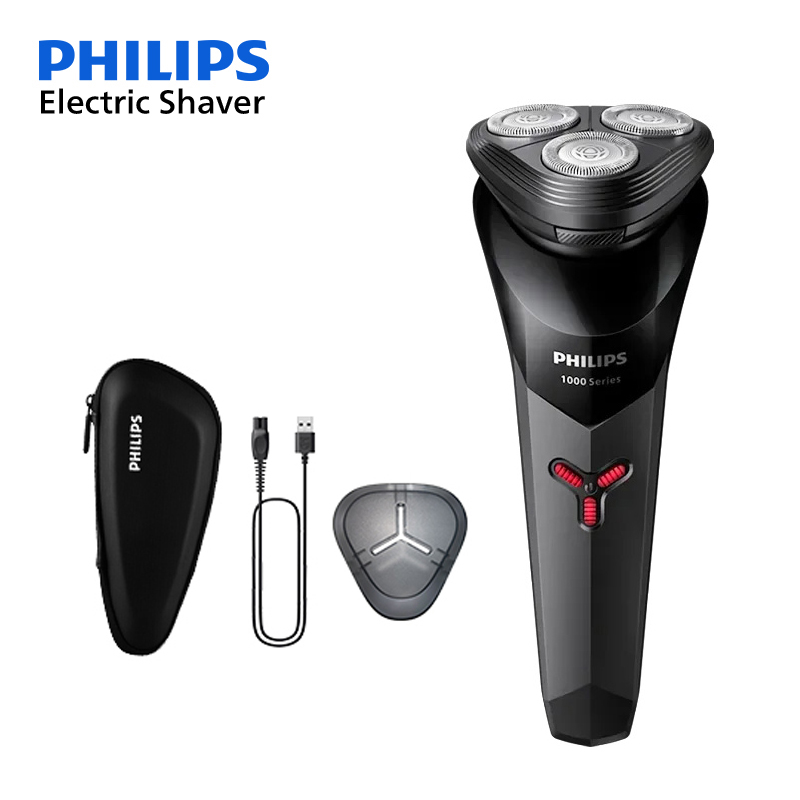 PHILIPS S1113 Elektrisch Scheerapparaat USB Charge Rvs PowerCut Blade Scheermes Triple Drijvende Hoofd Mannen Snel Scheren Baard Trimmer