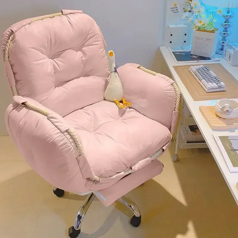 Furniture Computer Chair Comfortable Sedentary Home Lazy Sofa Chair Desk Office Backrest Reclining Bedroom E-sports, Live B