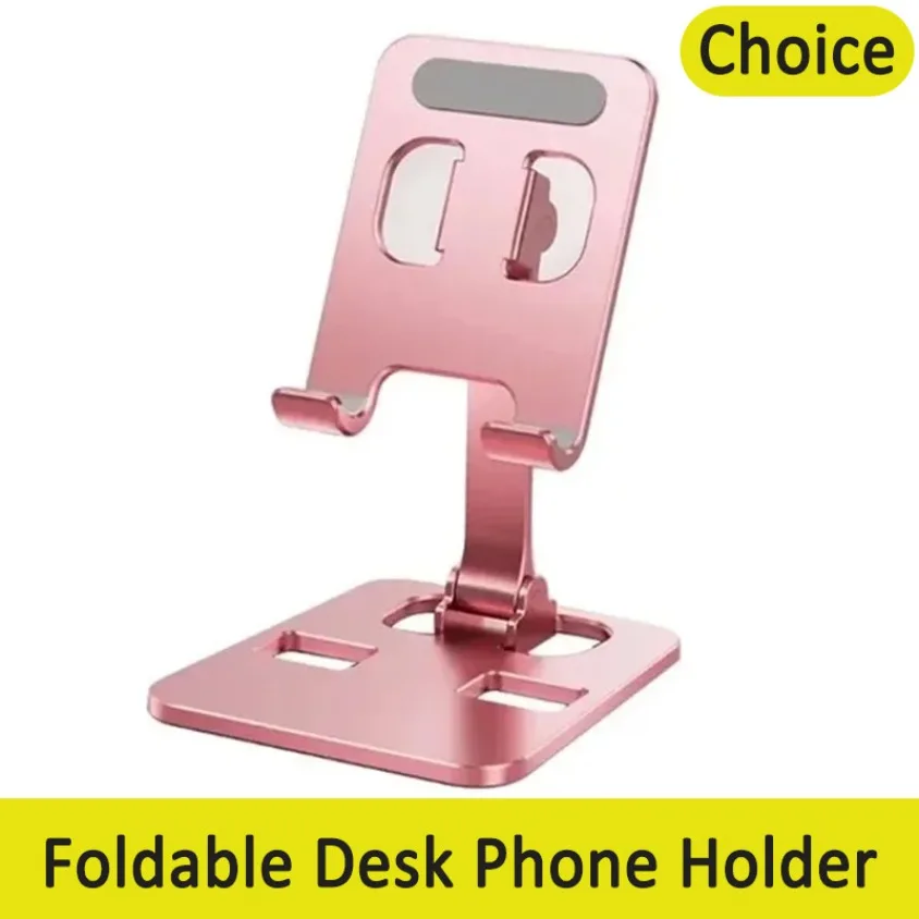 Muzisn soporte Universal plegable para teléfono de escritorio soporte de montaje para iPhone 12 13 14 15 16 soporte para teléfono tableta soporte de Metal de escritorio