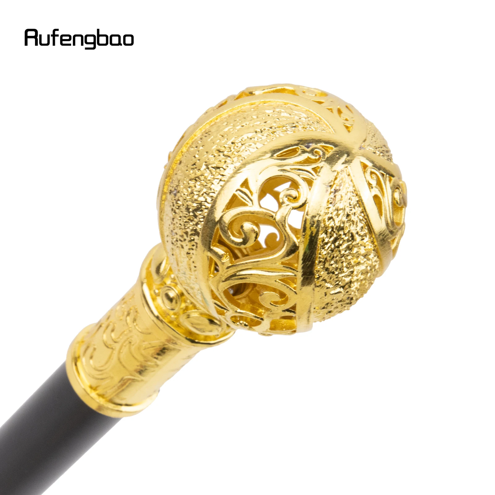 ดอกไม้สีทอง Ball Walking Cane แฟชั่นตกแต่งเดิน Stick สุภาพบุรุษ Elegant คอสเพลย์ Cane KNOB Crosier 94 ซม
