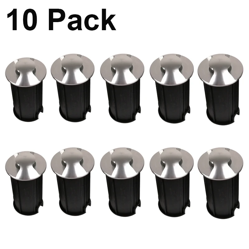10 Cái/lốc IP67 Chiếu Sáng Ngoài Trời Cho Sân Vườn Sân Bước Cầu Thang Tầng Sàn Tàu 3W Đèn Inground Đèn LED Dưới Lòng Đất đèn Trợ Sáng